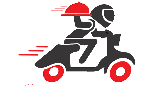 Delivery rider logo